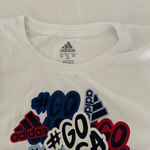Adidas Go USA Girl’s Graphic T-Shirt Size XL (16)